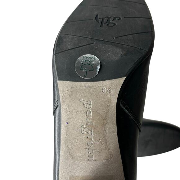 Paul Green Nell Hydro Water Resistant Leather Booties Black Size 6.5 - Picture 7 of 7